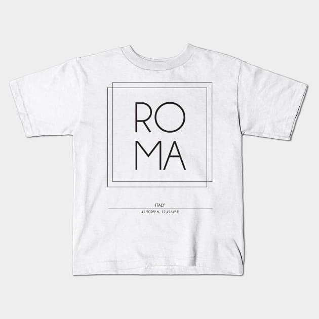 Roma city minimal typography 2